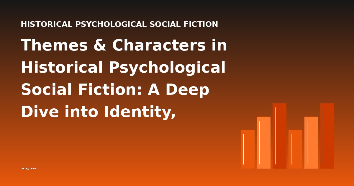 Themes & Characters in Historical Psychological Social Fiction: A Deep Dive into Identity, Displacement, and Social Critique